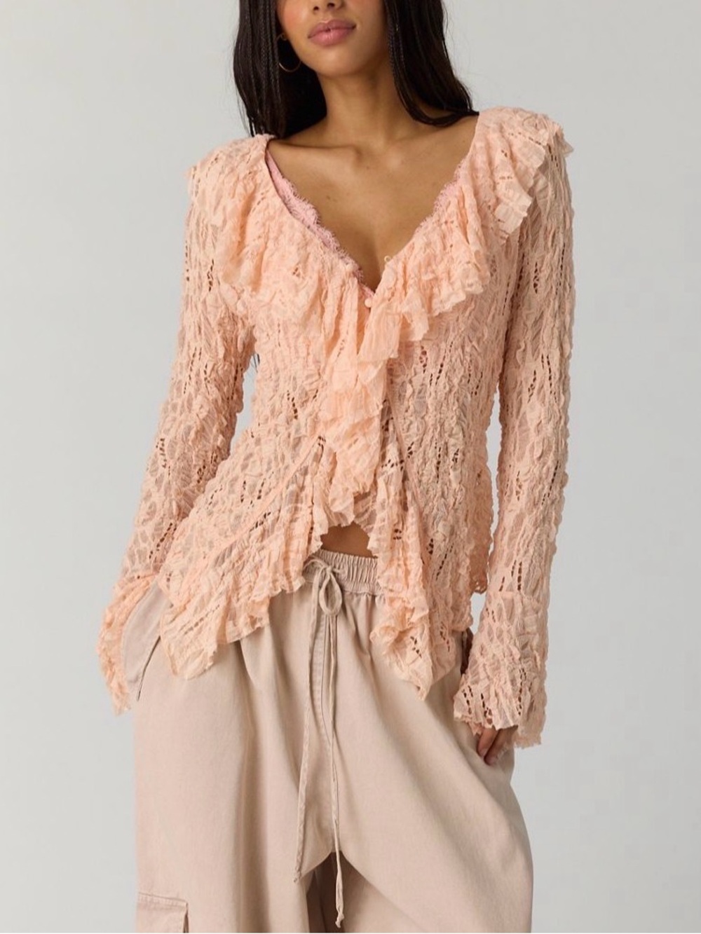Free People Laney Cardi Sz M